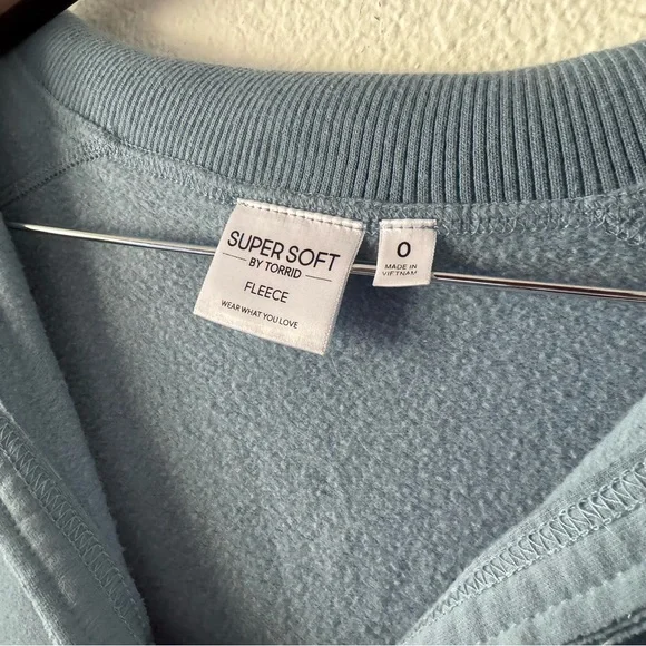 Torrid Super Soft Fleece Oversized Collar Cozycore Loungewear L/12 Hygge - Picture 8 of 14